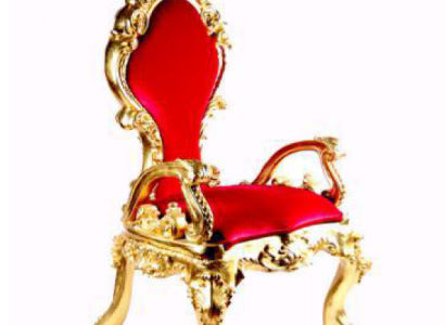 Trůn židle křeslo královský čalouněný samet Chesterfield 1-sedačka starožitný styl