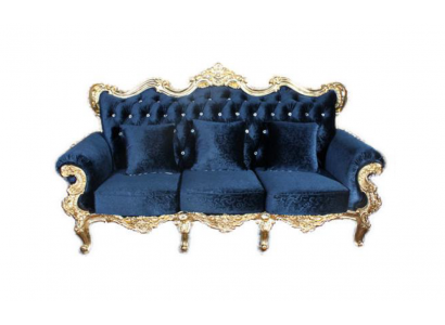 Trůn Pohovka Královský Nábytek Chesterfield Samet 3místná Starožitné Styl Nové Pohovky