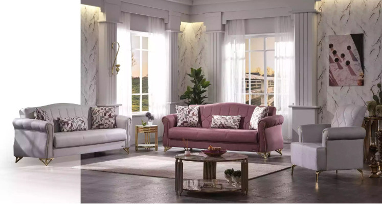 Sofa sestava 3+3+1 luxusní sedací souprava obývací pokoj čalouněný nábytek gauč