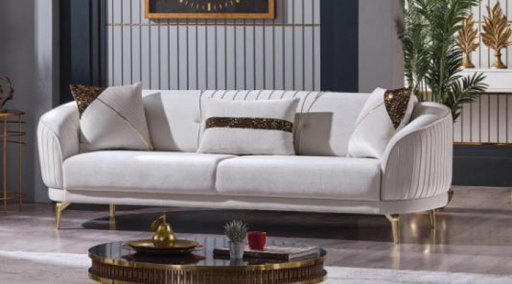 Designer Polstersofa Set Dreisitzer Wohnzimmer Couchen Moderne Möbel  Návrhářská sada čalouněných sedaček třímístná obývací pokoj, moderní nábytek.