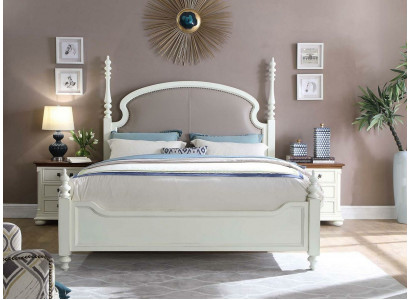 Postel noční stolek 3 ks. Ložnice Set Design Moderní Luxusní Skupina postelí ze dřeva Nový