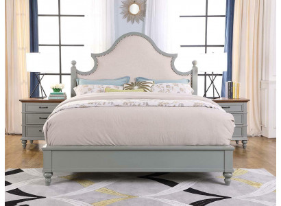 Luxus ložnice postele čalouněný design 180x200cm dvojitá hotelová postel textilie nová