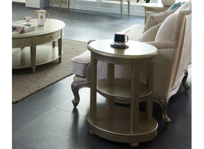 Stolik kouch stůl dřevo gauč přistávací designér nábytek kulatý.