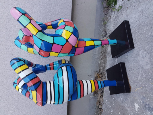 Designer Abstrakte Figuren Moderne Dekorationen Figuren Frau Skulptur Skulpturen  Designér Abstraktní postavy Moderní dekorace Ženská socha Sochy.