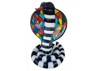 Designerová abstraktní moderní figura had kobra dekor zahradní sochy had