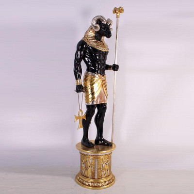 Designer Figur Moderne Figuren Dekoration Ägyptischer Gott Khnum Skulpturen Neu Návrhářská figura Moderní sochy Dekorace Egyptský bůh Khnum Sochy Nové