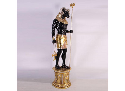 Designer Figur Moderne Figuren Dekoration Ägyptischer Gott Khnum Skulpturen Neu Návrhářská figura Moderní sochy Dekorace Egyptský bůh Khnum Sochy Nové