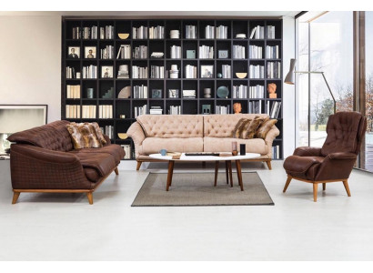 Pohovka Pohovka Nábytek Sedací souprava Souprava 3+3+1 Pohovky Pohovky Tkanina Textil