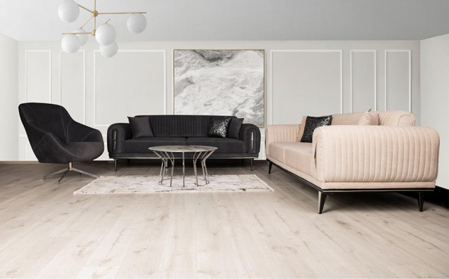 Sofa Pohovka 3+3 Sedadla Sofa souprava pohovek čalouněný nábytek Sedačky Set Skupina