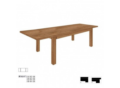 Skutečné dřevo Masivní stůl 180x90cm jídelní stůl dub masiv nábytek