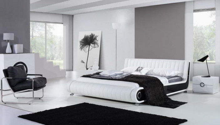 Designer Bed Matrimonial Bed Upholstered Bed Bedroom Leather Bed New Beds