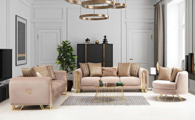 Návrhářské gauče Polsterní sofa Pohovka Pohovky 3místnou pohovku Třímistný látkový gauč Obývací pokoj Nový