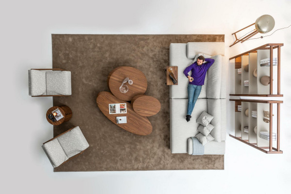 Sofa - pohovka 3-Sitzer Wohnzimmer Design Big Sofas Couchen 260 cm Šedá