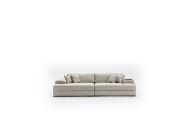 Sofa - pohovka 3-Sitzer Wohnzimmer Design Big Sofas Couchen 260 cm Šedá