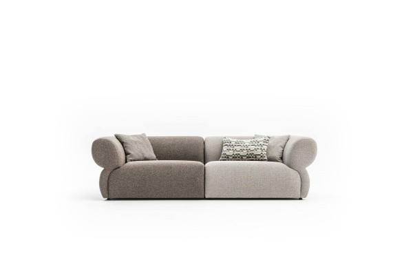 Sedačka Luxus 3místná Šedá Pohovka Obývací pokoj Třímístná sofa 250 cm