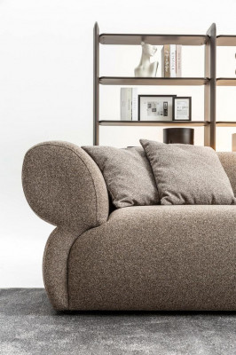 Sedačka Luxus 3místná Šedá Pohovka Obývací pokoj Třímístná sofa 250 cm