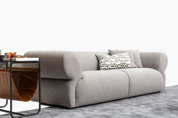 Sofa 3 Sedák Beige Sofa Luxus Wohnzimmer Moderní Design Potahová Látka Nový