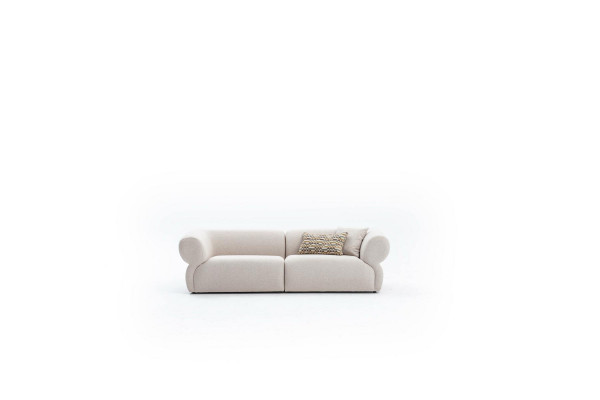Sofa Konvice Polštář Nábytek Třísedadlová Pohovka 3 Místná Moderní Design Pohovka Beige