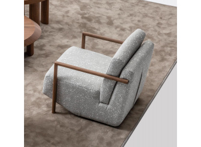 Křeslo šedé obývací pokoj nábytek Design Moderní Luxus Jeden klub Relax