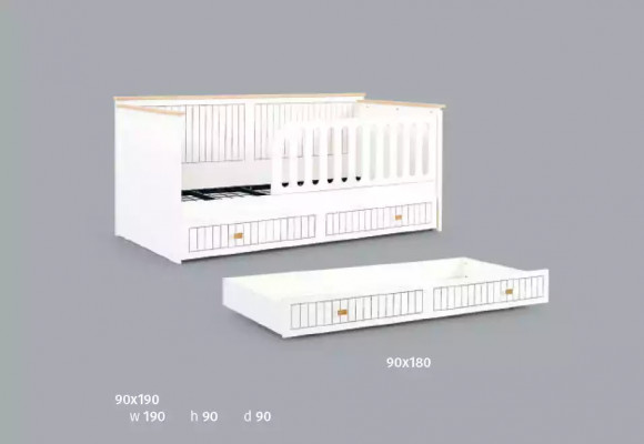 Moderní design nábytku dětské postýlky postele postel bílá dětský pokoj