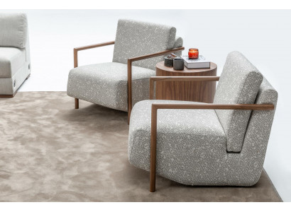 Křeslo obývací pokoj Nábytek Design Moderní Potah 1 Sedadlo Relaxační Šedý Klub