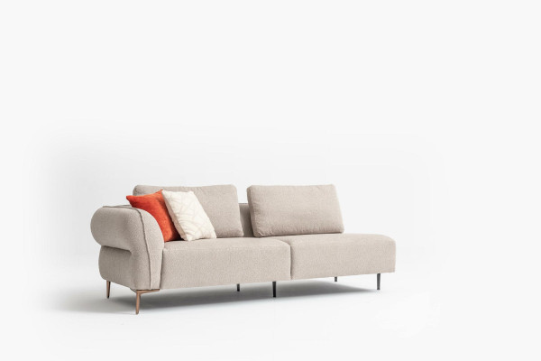 Ecksofa L Form 365x170 Beige Sofa Couch Design Eckcouchen Möbel Stoff