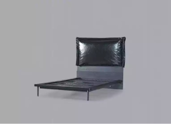 Dětská postel designová mládežnická postel Kovový nábytek s měkkou matrací 120x200cm.