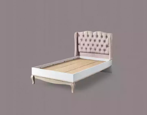 Bettdesign Chesterfield dětská postel Dřevěný nábytek s měkkým polstrováním 120x200cm.