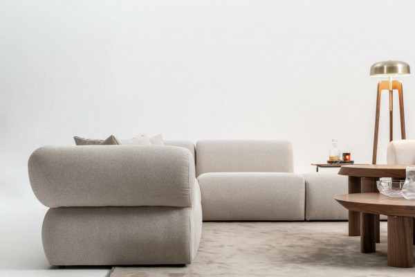 Rohová sedací souprava Pohovka s rohem Potah Nábytek Rovná sedací souprava Rozkládací verze 2x Křeslo