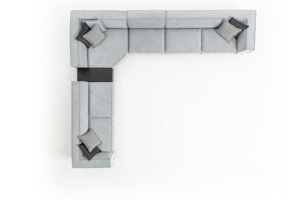 Sofa L Form Pohovka Polštář Obývací pokoj Moderní design Rovná pohovka Textilní Pohovky