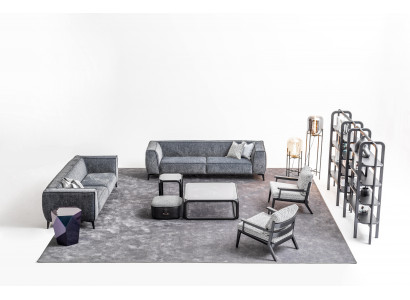 Sofa set 431 sedadel, pohovky křesla luxusní skupina xxl látka pohovka nábytek.