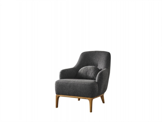 Křeslo křeslo Moderní Látka Obývací pokoj Polyester Šedá Design Sedadlo