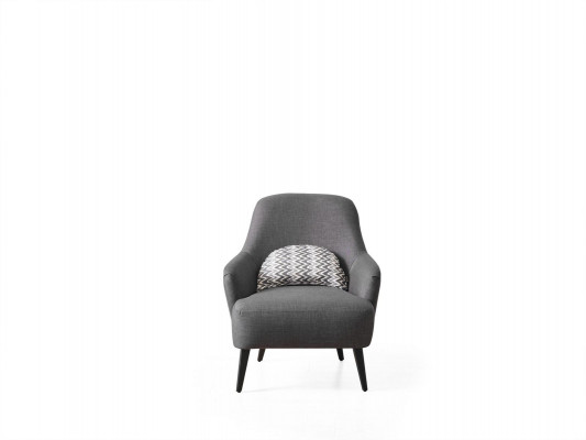 Křeslo křeslo nábytek obývací pokoj polyester design šedá moderní posezení