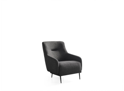 Křeslo křeslo Moderní Látka obývací pokoj Polyester Šedá Design Sedadlo Nový