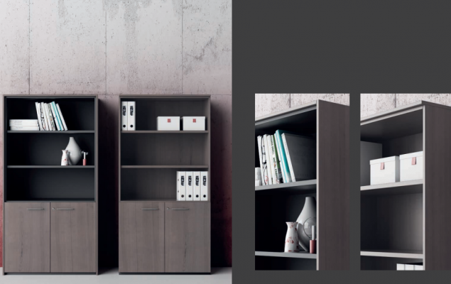 Nábytek zařízení Regál Regály Dřevo Design Nový Skříň na složky Skříň Kancelář Systém