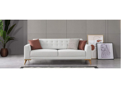Luxusní pohovka 3-místná Design Nábytek Elegantní Obývací pokoj Třísedadlová pohovka