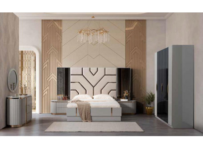 Luxus Ložnice Skříň Moderní skříň s zrcadlem