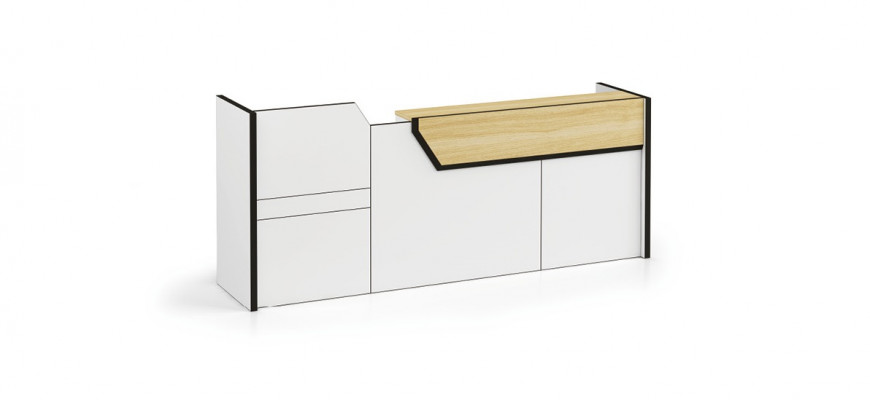 Přijímací pult Recepce Pult Praxe Kancelář Výstava Přijetí Hotel Stoly 280x80cm