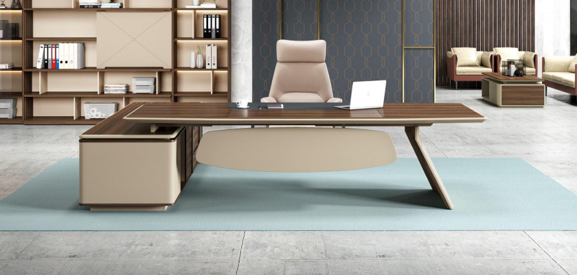 Design rohový stůl Kancelář zařízení Šéfovský pokoj Nábytek Stůl Kancelářský nábytek nový