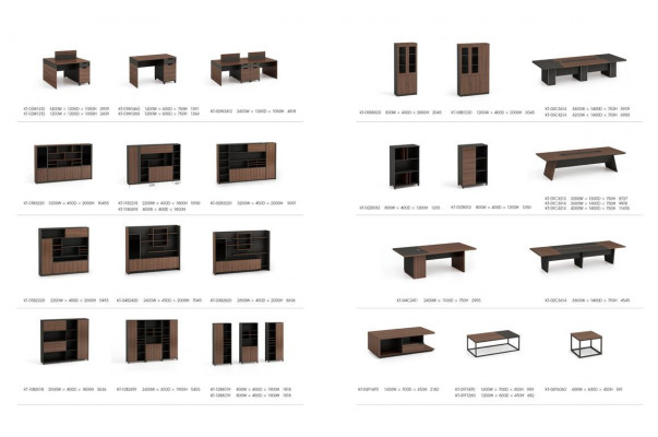 Design rohový psací stůl Skříň na dokumenty Kancelářské vybavení Ředitelský pokoj Nábytek 2 dílná sada.