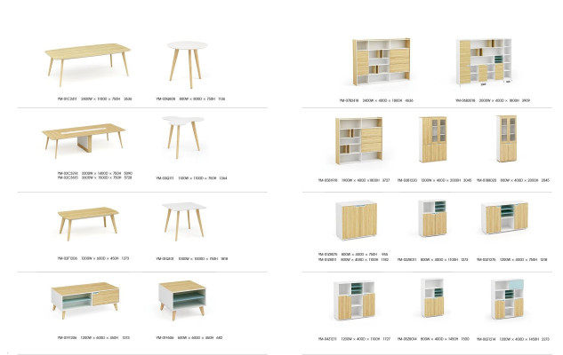 Moderní kancelářský konferenční stůl Stoly Dřevěné Design Nábytek Jednání