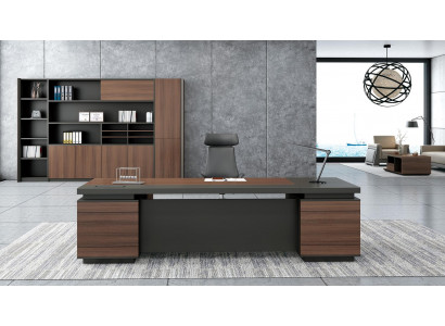 Eckschreibtisch Kabelkanal Home Office Tisch groß Chef Tische Schreibtisch Rohzustand: NEU Farbe: EicheNachbildung/Sonoma Eiche Alles mal möglich, super Qualität