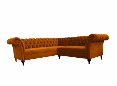 Chesterfield rohová pohovka rohová sedačka designová pohovka gauč sametová kožená pohovka