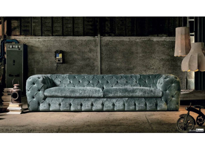 Luxus Chesterfield Designer Pohovky Kožená Pohovka Textilní Látka xxl velká pohovka