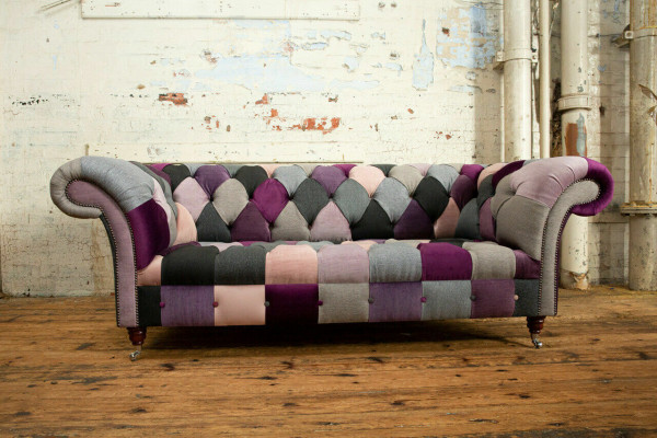 Chesterfield pohovka 3místná designová sedací souprava sedací soupravy třísezený