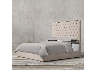 Chesterfield Designer Bed Bedroom Textile Leather Upholstery 140/160/180/200 cm -> Chesterfield design postel ložnice textilie kůže čalounění 140/160/180/200 cm