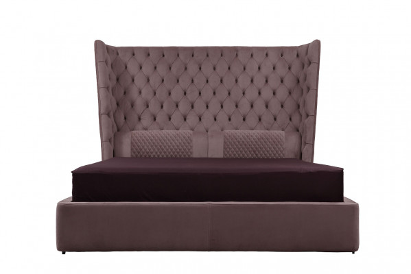 Anglická velká postel Chesterfield manželská postel designový hotel sametový nábytek