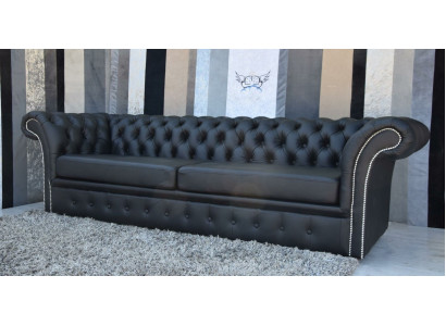 Elegantní pohovka Chesterfield Designer Couch Polstergarnitur Deko Couchen.