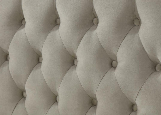 Chesterfield Textilová postel Návrhářské postele Beige Hotelová manželská ložnice