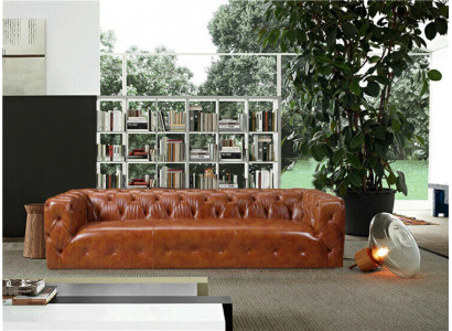 Pohovka s lakovanou kůží Big - Sofa Luxury Living Room Seat Upholstery Four-Seater
